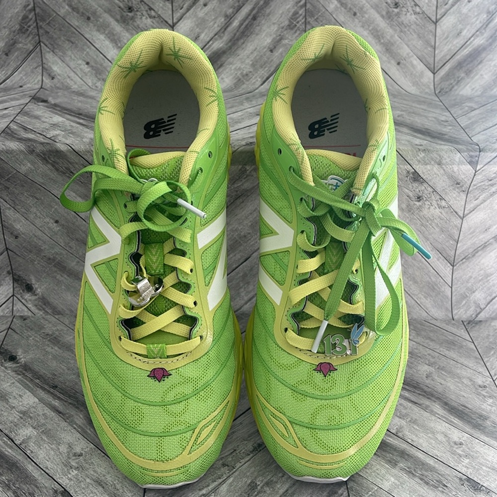 New Balance Green and Yellow Running Shoes Run Disney 2015 Tinker Bell Women’s - Picture 6 of 9